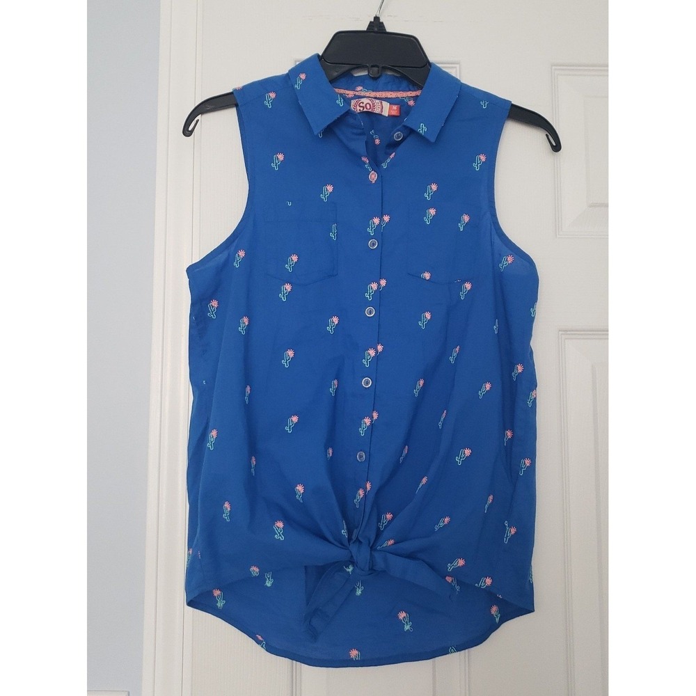So Girls Sleeveless Sleeveless Blouse Size 16